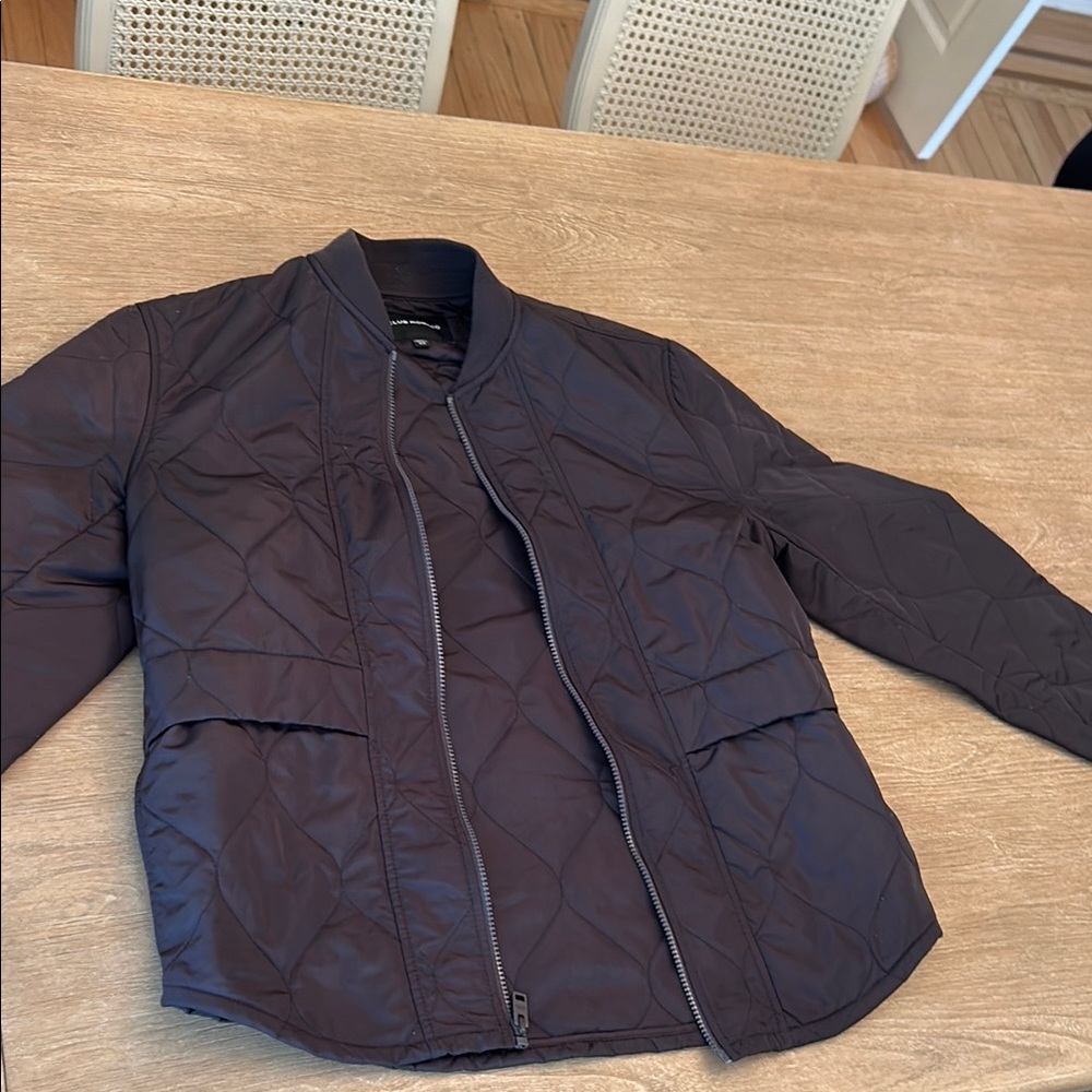 Club Monaco Black Bomber Jacket Timeless Style